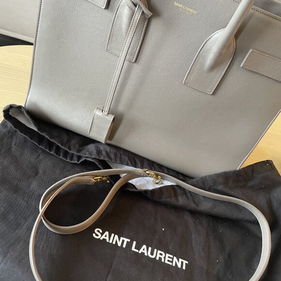 YSL Sac De Jour Grey Small Purse - Picture 3 of 8
